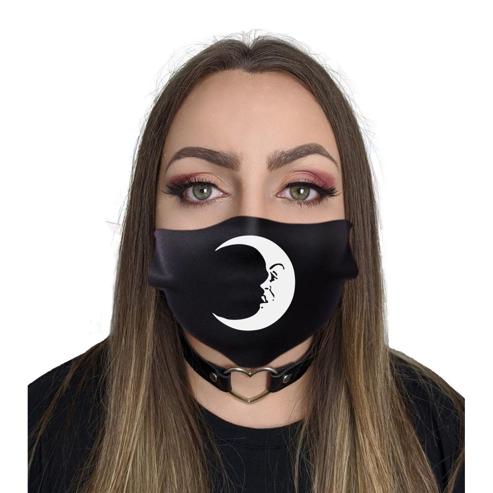 Twisted Apparel - Crescent Masker - Mondkapje - Zwart